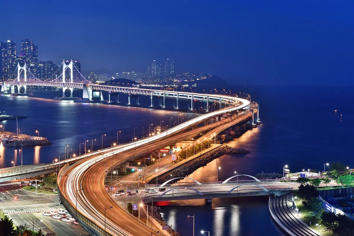 부산 광안대교 야경